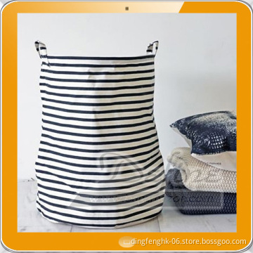 China Supplier Striped Laundry Bag Stylish Laundry Bag with Handle